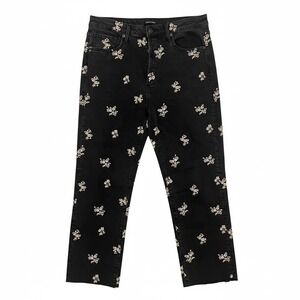 Driftwood Royce Straight Leg Jeans Clover Embroidered Button Fly Boho Western 31